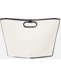 Alaïa - Folded Large Leather Tote Bag - Lyst