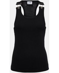 Jean Paul Gaultier - Ribbed-knit Cotton Tank Top - Lyst