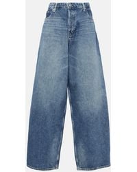 AG Jeans - High-Rise Wide-Leg Jeans Mari - Lyst