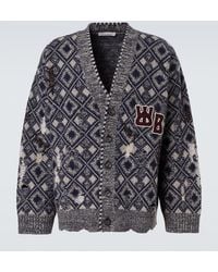 Wales Bonner - Sibling Oversized Wool Cardigan - Lyst