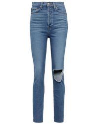 RE/DONE - 90S Ultra High-Rise Skinny Jeans - Lyst