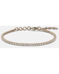 STONE AND STRAND - Bracelet En Or 14 Ct Et Diamants - Lyst