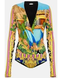 Versace - Medusa Palm Springs Bodysuit - Lyst