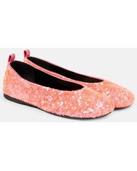 JW Anderson - Sequined Ballet Flats - Lyst