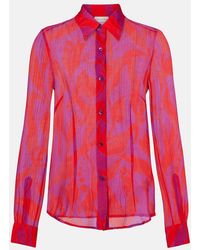 Dries Van Noten - Cloudy Printed Silk Shirt - Lyst