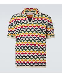 Orlebar Brown - Batten Crochet Cotton Bowling Shirt - Lyst