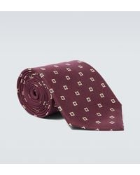 Saint Laurent - Krawatte Aus Seiden-Twill - Lyst