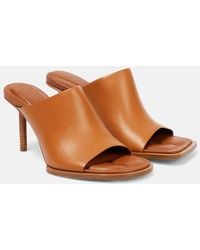 Jacquemus - Les Mules Carres Ronds Leather Mules - Lyst