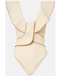 Johanna Ortiz - Ruffled Swimsuit - Lyst