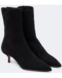 Aquazzura - Montmartre 50 Suede Ankle Boots - Lyst