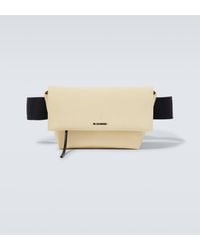 Jil Sander - Leather-trimmed Canvas Belt Bag - Lyst