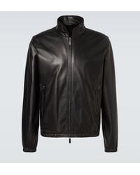 Giorgio Armani - Leather Jacket - Lyst