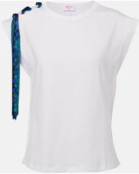 Emilio Pucci - Short Sleeve T-Shirt With Printed Drawstring - Lyst