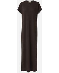 KHAITE - Verda Cotton-Blend Jersey Maxi Dress - Lyst