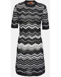 Missoni - Zig-Zag Knit Sequined Minidress - Lyst