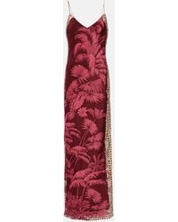 Johanna Ortiz - Printed Silk Slip Dress - Lyst