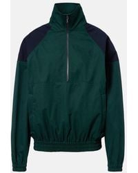 Saint Laurent - Cassandre Cotton Canvas Half-Zip Jacket - Lyst