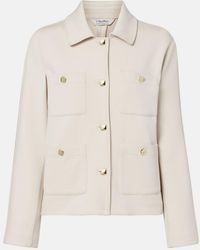 Max Mara - Max Mara Armonioso Cotton-Blend Jersey Jacket - Lyst