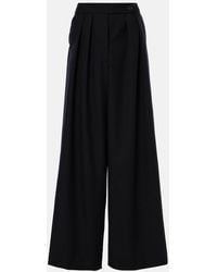 Dries Van Noten - Pleated Wool Wide-Leg Pants - Lyst