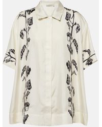 Asceno - Camisa Bowling Montauk De Sarga De Seda - Lyst