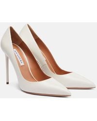 Aquazzura - Purist 105 Leather Pumps - Lyst