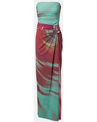 Jonathan Simkhai - Emma Printed Jersey Maxi Dress - Lyst