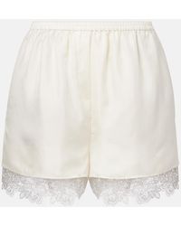 Rohe - Shorts Aus Seide Mit Spitze - Lyst