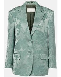 Dries Van Noten - Linen-Blend Jacquard Blazer - Lyst