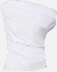 STAUD - Phare Off-Shoulder Cotton Top - Lyst