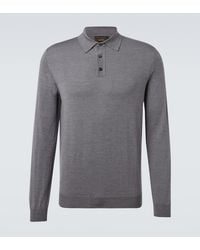 Slowear - Wool-Blend Polo Shirt - Lyst