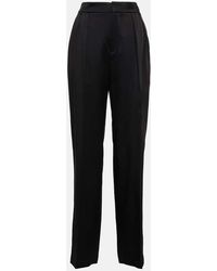 Brunello Cucinelli - Pantalones Rectos De Tiro Medio - Lyst