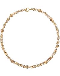 Roségold und Sterlingsilber in Mettallic Damen Schmuck Halsketten Spinelli Kilcollin Halskette Serpens aus 18kt Gold 