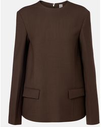 TOTEME - Pocket Crepe Top - Lyst