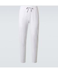 Brunello Cucinelli - Pantalones Deportivos En Mezcla De Algodon - Lyst
