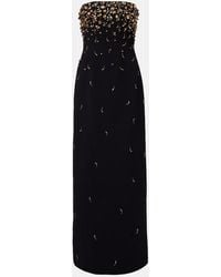 Jonathan Simkhai - Reign Embellished Crepe Bustier Gown - Lyst