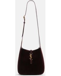 Saint Laurent - Le 5 A 7 Large Suede Shoulder Bag - Lyst