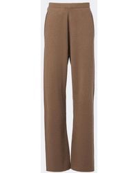 Extreme Cashmere - N°479 Runaway Cashmere-Blend Wide-Leg Pants - Lyst