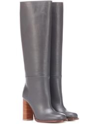 Marni Stiefel aus Leder - Grau