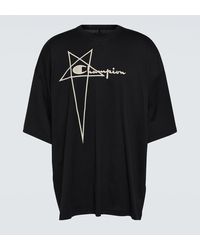 Rick Owens - Black Champion Edition Tommy T-shirt - Lyst