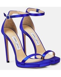 Jimmy Choo - Alva 120 Satin Sandal - Lyst