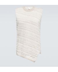 Comme des Garçons - Intarsia-knit Wool Sweater Vest - Lyst