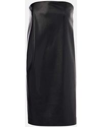 Sportmax - Minikleid Locarno Aus Lederimitat - Lyst