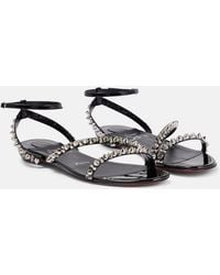 Christian Louboutin - Mafaldina Spikes Leather Sandals - Lyst