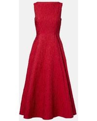 ROKSANDA - Tera Cloque Midi Dress - Lyst