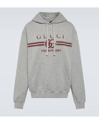 Gucci - Sweat-shirt a capuche en coton a logo - Lyst