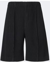 Homme Plissé Issey Miyake - Monthly Colors: August Pleated Bermuda Shorts - Lyst
