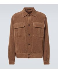 Giorgio Armani - Wool And Cashmere Velvet Blouson - Lyst