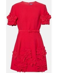 LEO LIN - Aurelie Floral-Applique Minidress - Lyst