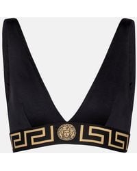 Versace - Greca Border Bikini Top - Lyst