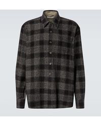 Our Legacy - Above Checked Cotton Shirt - Lyst